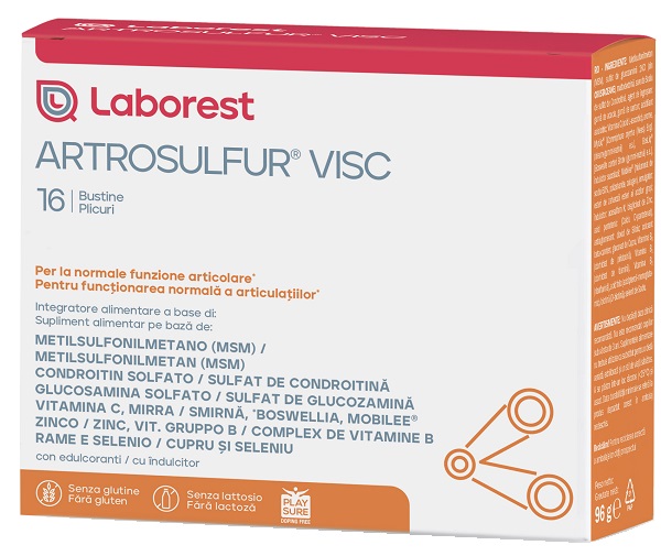 ARTROSULFUR VISC 16 BUSTINE DA 6 G - Farmamood