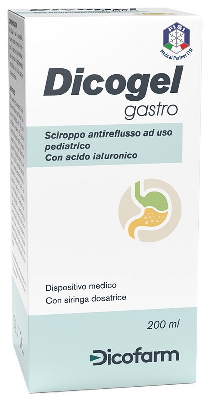SCIROPPO ANTIREFLUSSO PEDIATRICO DICOGEL GASTRO 200 ML - Farmamood