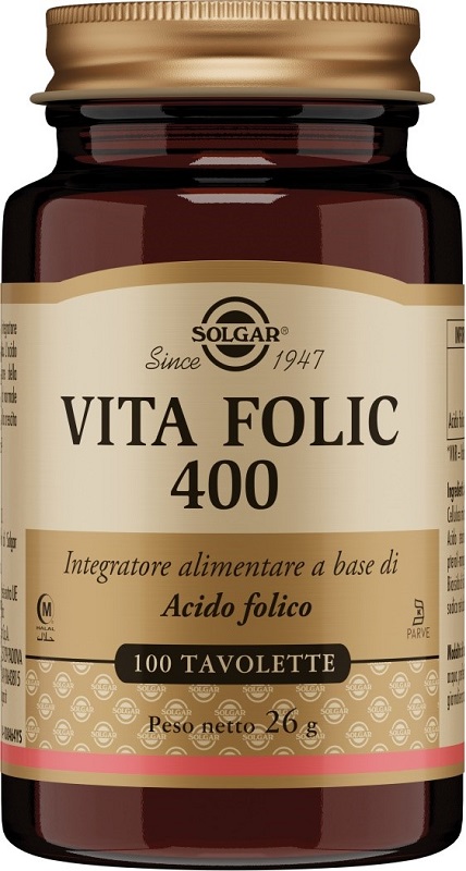 VITA FOLIC 400 100 TAVOLETTE - Farmamood