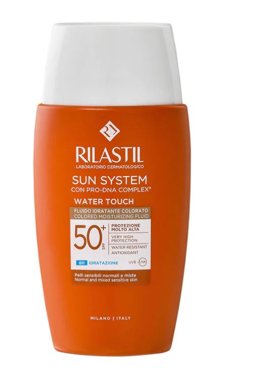 RILASTIL SUN SYSTEM WATER TOUCH COLOR FLUIDO SPF50+ 50 ML - Farmamood