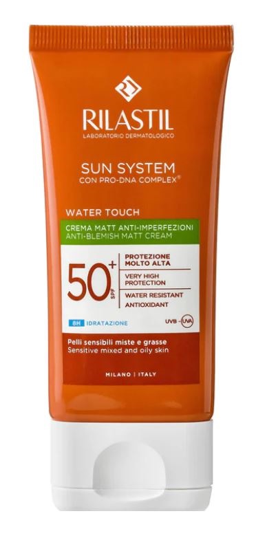 RILASTIL SUN SYSTEM WATER TOUCH MAT CREMA SPF50+ 50 ML - Farmamood