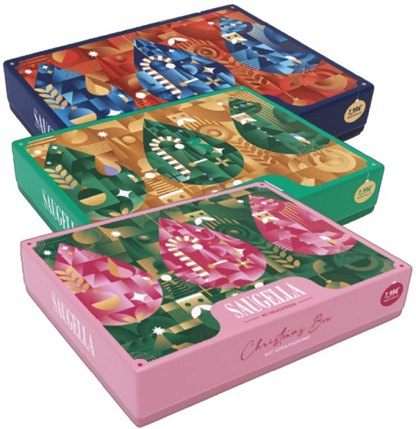 SAUGELLA CHRISTMAS BOX DERMOLIQUIDO 100 ML + INTIMO&CORPO 100 ML + FLACONE 100 ML - Farmamood