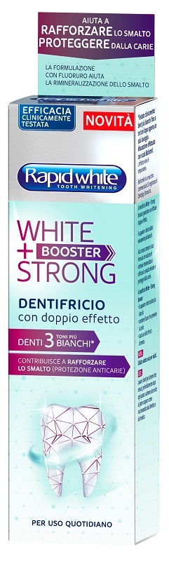 RAPID WHITE DENTIFRICIO WHITE+BOOSTER STRONG 75ML - Farmamood