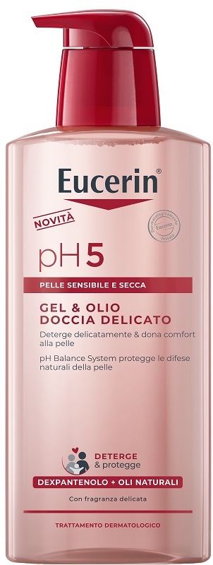 EUCERIN GEL & OLIO DOCCIA DELICATO 400 ML - Farmamood