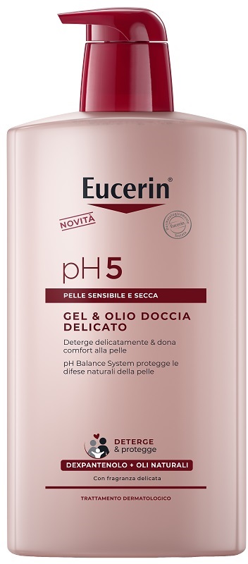 EUCERIN GEL & OLIO DOCCIA DELICATO 1 LITRO - Farmamood