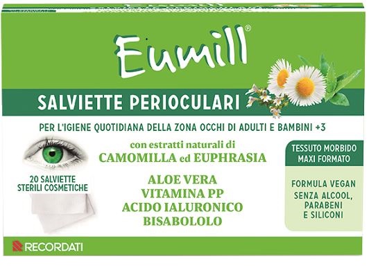 EUMILL SALVIETTE PERIOCULARI 20 PEZZI - Farmamood