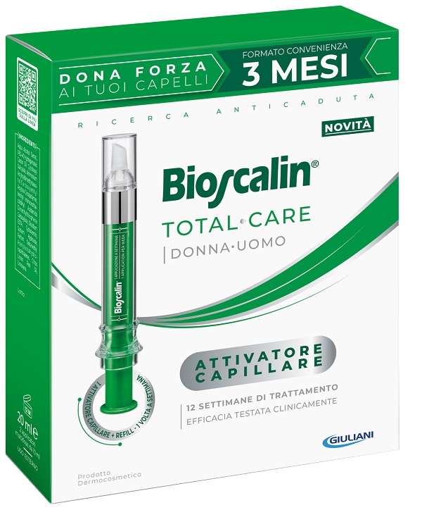 BIOSCALIN TOTAL CARE ATTIVATORE CAPILLARE 2 APPLICATORI MULTIDOSE X 10 ML - Farmamood