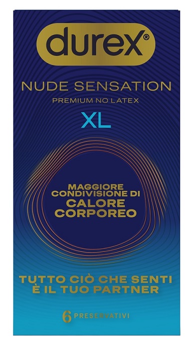 PRESERVATIVO DUREX NUDE SENSATION XL 6 PEZZI - Farmamood