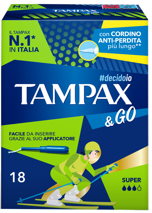 TAMPAX &GO SUPER 18 PEZZI - Farmamood