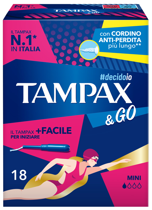 TAMPAX &GO MINI 18 PEZZI - Farmamood