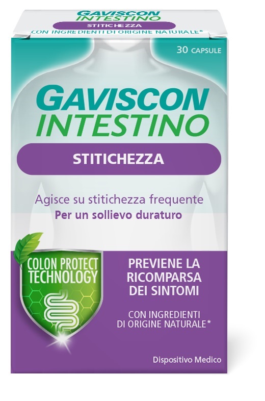GAVISCON INTESTINO STITICHEZZA 30 CAPSULE - Farmamood