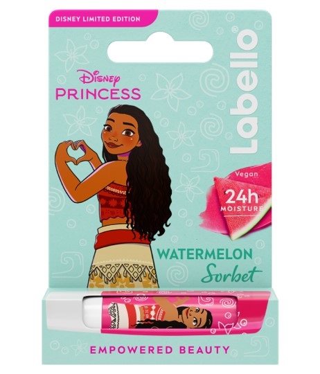 LABELLO DISNEY PRINCESS MOANA WATERMELON SORBET BALSAMO LABBRA 4,8 G - Farmamood