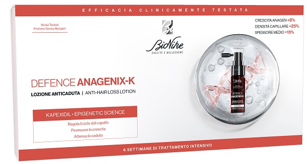 DEFENCE ANAGENIX K LOZIONE ANTI CADUTA 6 FLACONCINI 15 ML - Farmamood