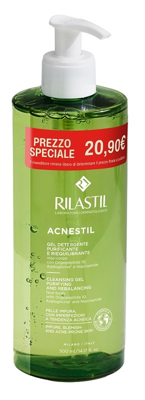 RILASTIL ACNESTIL GEL DETERGENTE 500 ML SPECIAL PRICE - Farmamood