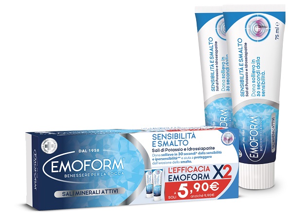 EMOFORM SENSIBILITA' E SMALTO 75 ML BIPACK - Farmamood