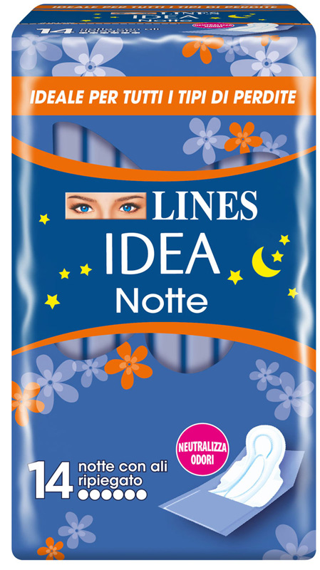 LINES IDEA NOTTE CON ALI RIPIEGATE 14 PEZZI - Farmamood