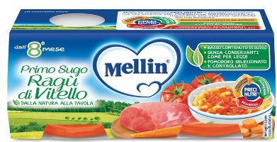 MELLIN PRIMOSUGO RAGU' DI VITELLO 2 VASETTI DA 80 G - Farmamood