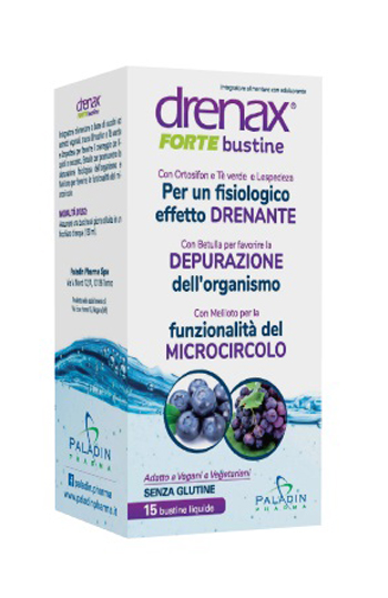 DRENAX FORTE MIRTILLO E UVA 15 BUSTINE - Farmamood