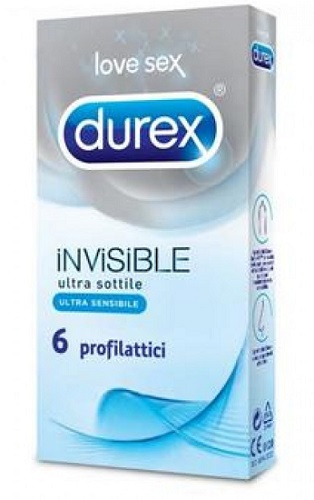 DUREX INVISIBLE PROFILATTICO 6 PEZZI - Farmamood