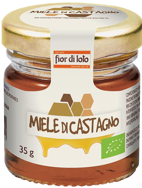 FIOR DI LOTO MINI MIELE DI CASTAGNO BIO 35 G - Farmamood