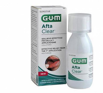 GUM AFTACLEAR RINSE 120 ML COLLUTORIO - Farmamood