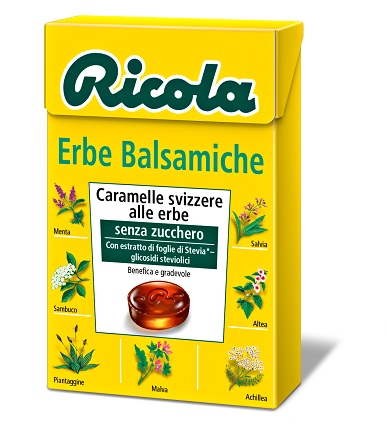 RICOLA ERBE BALSAMICHE SENZA ZUCCHERO 50 G - Farmamood