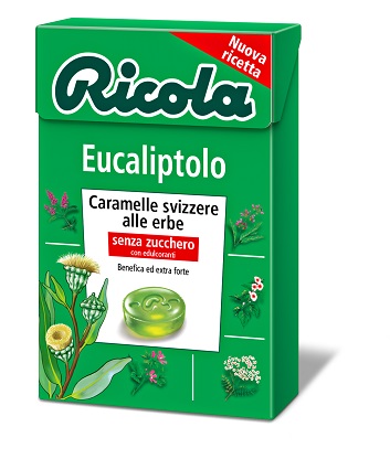 RICOLA EUCALIPTOLO SENZA ZUCCHERO 50 G - Farmamood