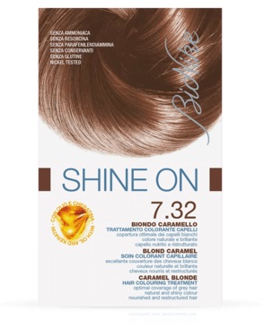 BIONIKE SHINE ON TRATTAMENTO COLORANTE CAPELLI BIONDO CARAMELLO 7.32 - Farmamood
