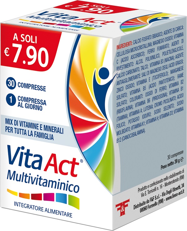 VITA ACT MULTIVITAMINICO 30 COMPRESSE - Farmamood