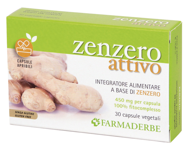 ZENZERO ATTIVO 30 CAPSULE VEGETALI - Farmamood