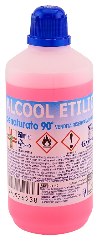 ALCOOL ETILICO DENATURATO 90 GRADI 250 ML - Farmamood