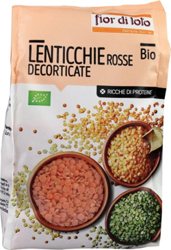 LENTICCHIE PICCOLE ROSSE DECORTICATE BIO 400 G - Farmamood