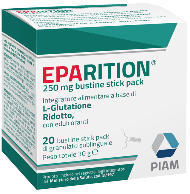 EPARITION 20 BUSTINE STICK PACK DA 250 MG DI GRANULATO SUBLINGUALE - Farmamood