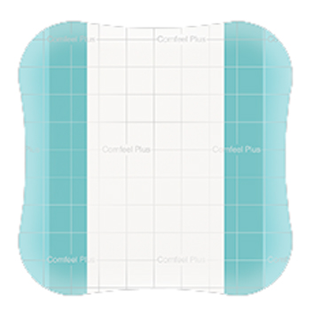 MEDICAZIONE SPECIALE ATTIVA TRASPARENTE CON IDROCOLLOIDE COMFEEL PLUS 10X10 CM 10 PEZZI - Farmamood