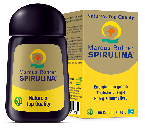 SPIRULINA MARCUS ROHRER 180 COMPRESSE - Farmamood