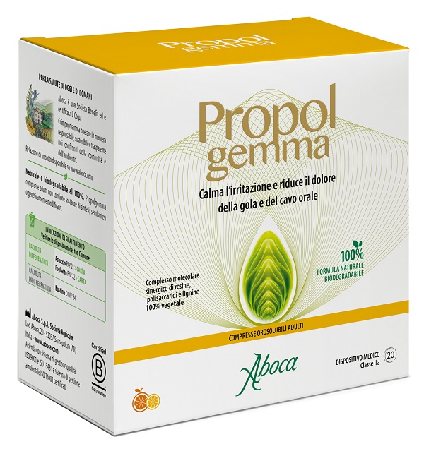 PROPOLGEMMA 20 COMPRESSE OROSOLUBILI ADULTI 1,50 G - Farmamood