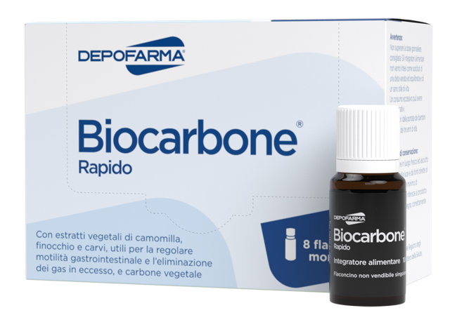 BIOCARBONE RAPIDO 8 FLACONCINI - Farmamood