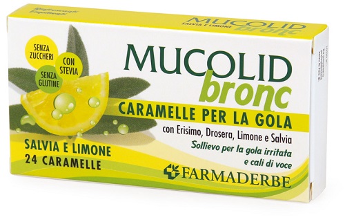 MUCOLID BRONC SALVIA & LIMONE 24 CARAMELLE - Farmamood