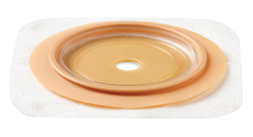 PLACCA NATURA+ PIANA RITAGLIABILE IN IDROCOLLOIDE STOMAHESIVE E CEROTTO POROSO FLANGIA 57 MM 5 PEZZI - Farmamood