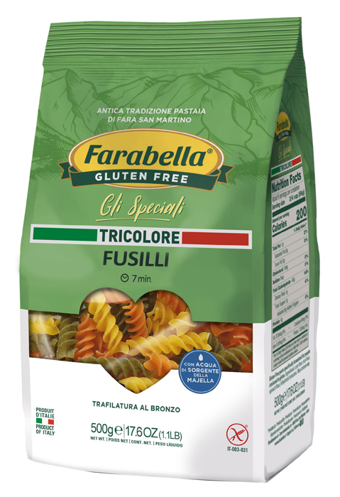 FARABELLA FUSILLI TRICOLORE 500 G - Farmamood