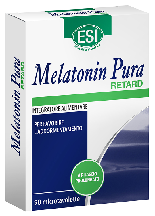ESI MELATONIN PURA RETARD 90 MICROTAVOLETTE - Farmamood