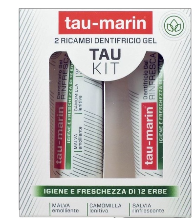 TAU MARIN DENTIFRICIO RINFRESCANTE RICARICA TAU KIT 2X20ML - Farmamood