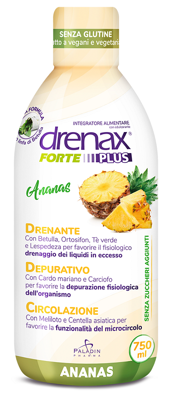 DRENAX FORTE PLUS ESOTICO CON ESTRATTO D'ANANAS 750 ML - Farmamood