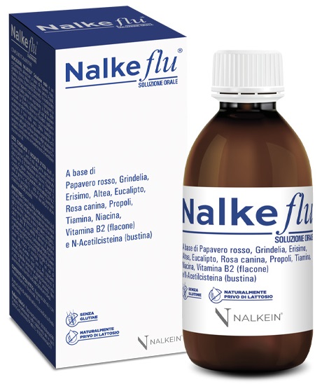 NALKEFLU SOLUZIONE ORALE 200 ML + 1  BUSTINA DA 2,5 G - Farmamood