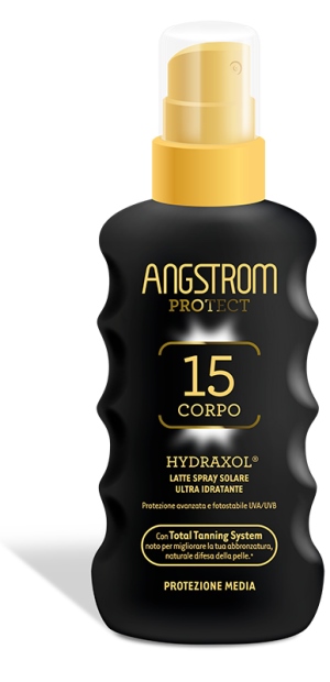 ANGSTROM PROTECT HYDRAXOL LATTE SPRAY SOLARE PROTEZIONE 15 175 ML - Farmamood