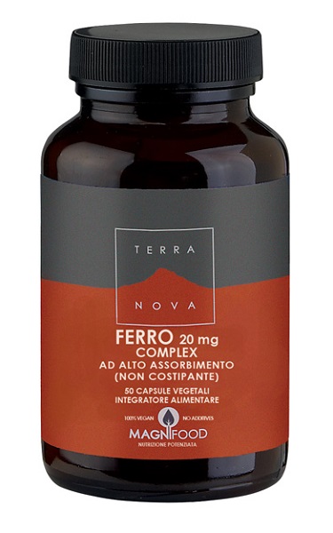 COMPLESSO DI FERRO AD ALTO ASSORBIMENTO 20 MG 50 CAPSULE - Farmamood