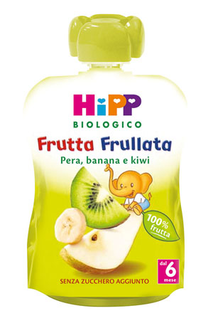 HIPP BIO FRUTTA FRULLATA PERA BANANA KIWI 90 G - Farmamood