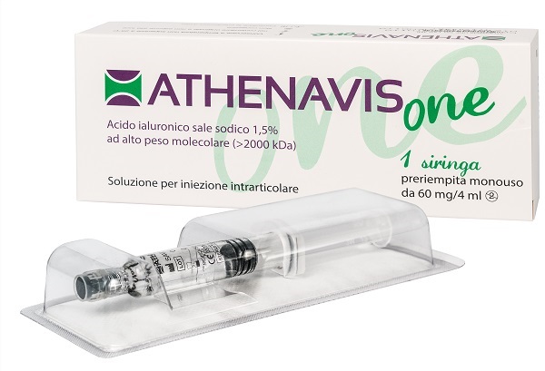 SIRINGA INTRA-ARTICOLARE ATHENAVIS ONE ACIDO IALURONICO 1,5% 4 ML - Farmamood