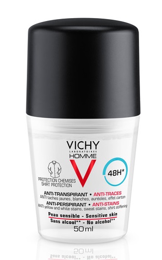 VICHY HOMME DEO ANTI-MACCHIE 50 ML - Farmamood