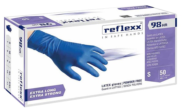 GUANTI LATTICE SENZA POLVERE LARGE 100 PEZZI - Farmamood